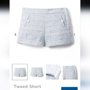 NWT. JANIE AND JACK SKY BLUE TWEED SHORTS. SIZE 3.